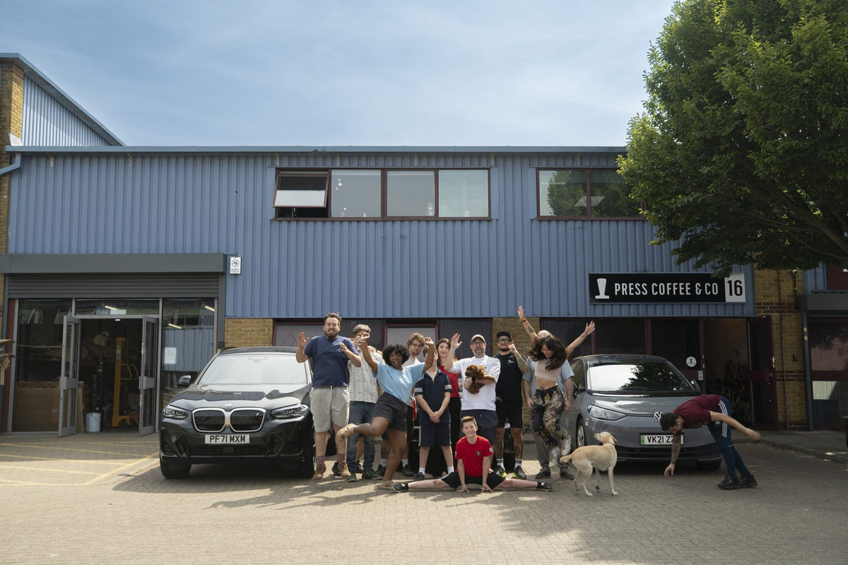The Press Coffee team outside their roastery in Herne Hill, south London