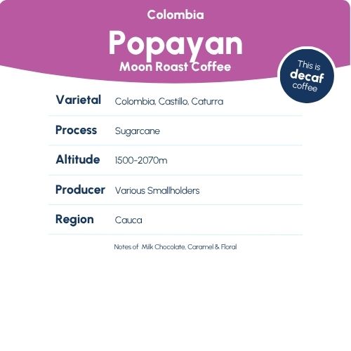 Decaf Popayan Colombia